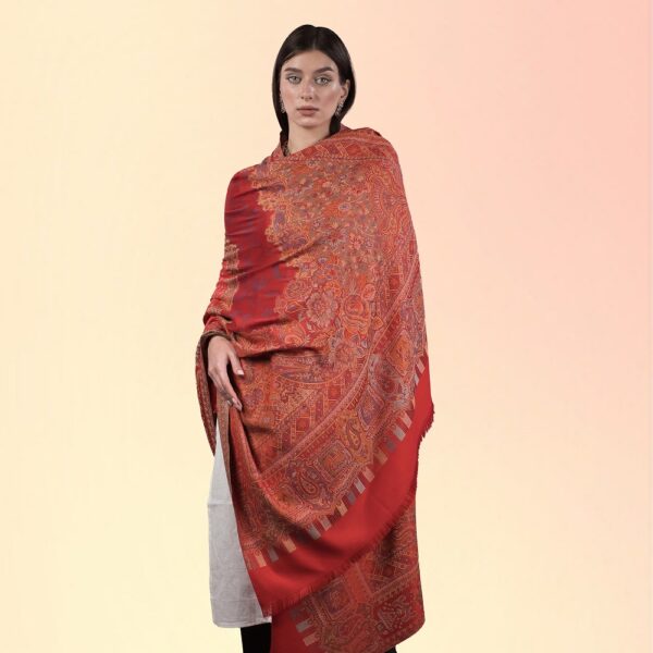 red shawl for women