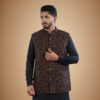Pure Wool Paisley Motif Men's Vasket