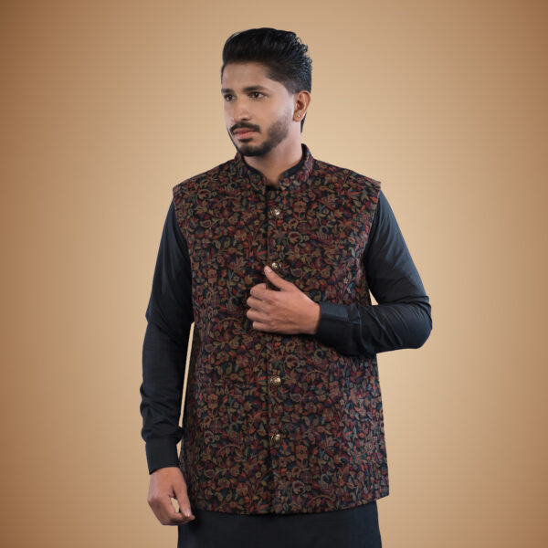 Pure Wool Paisley Motif Men's Vasket