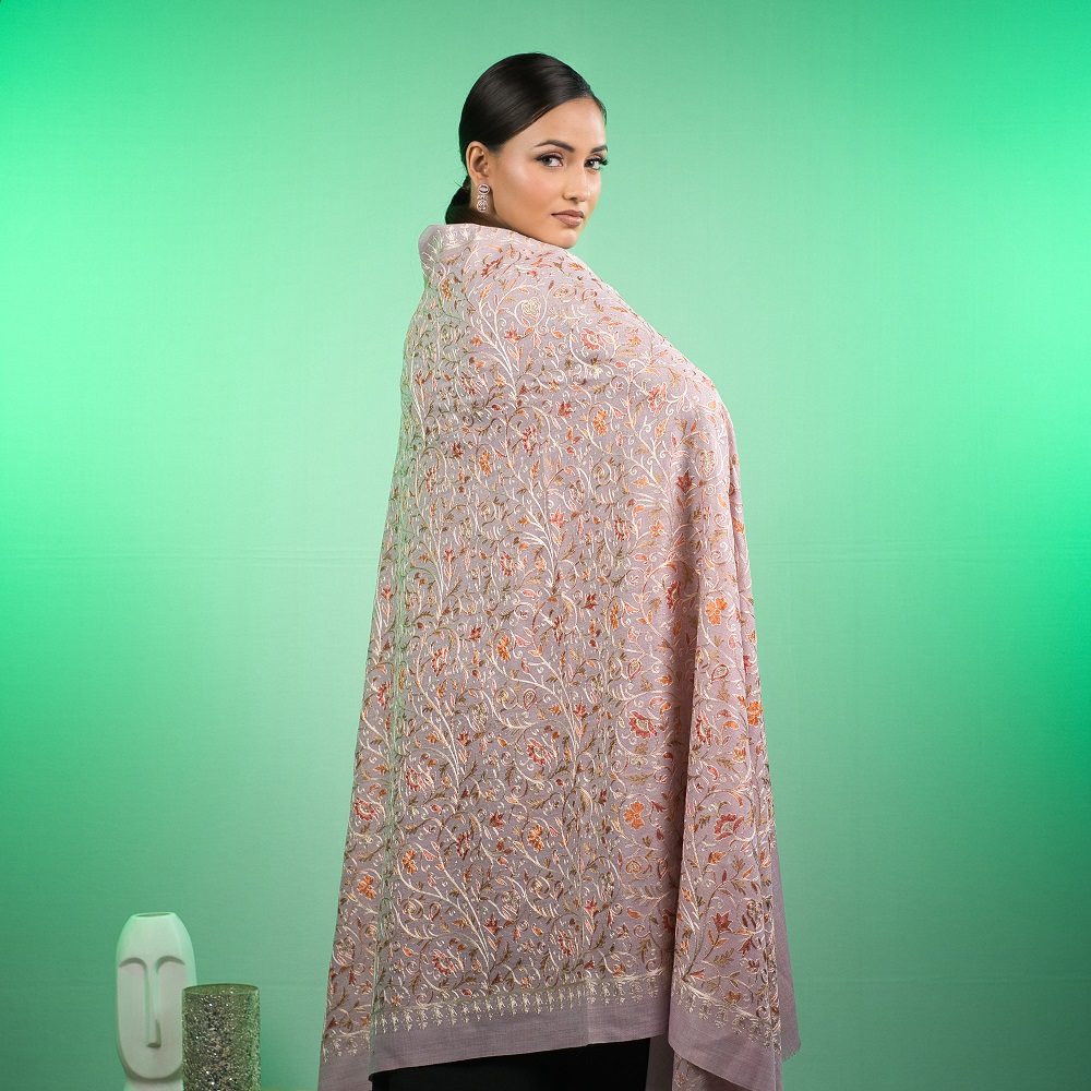Soft Rose Petal Pashmina - Image 4