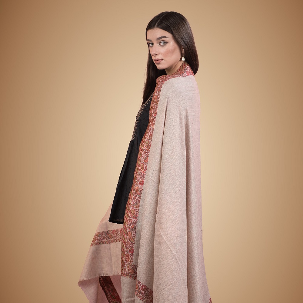 border shawl for ladies