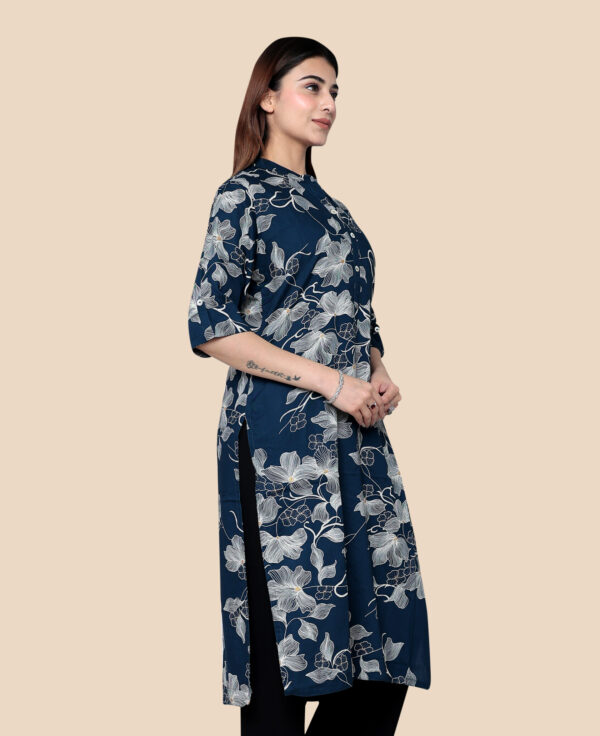 Alternative view of INDIGO BLUE KURTI