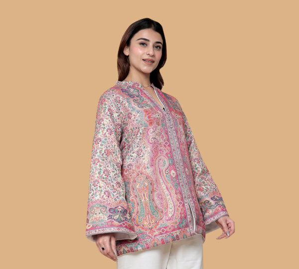 LADIES LONG KASHMIRI COAT FUR INSIDE