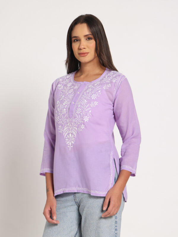 Lavender Short Kurti