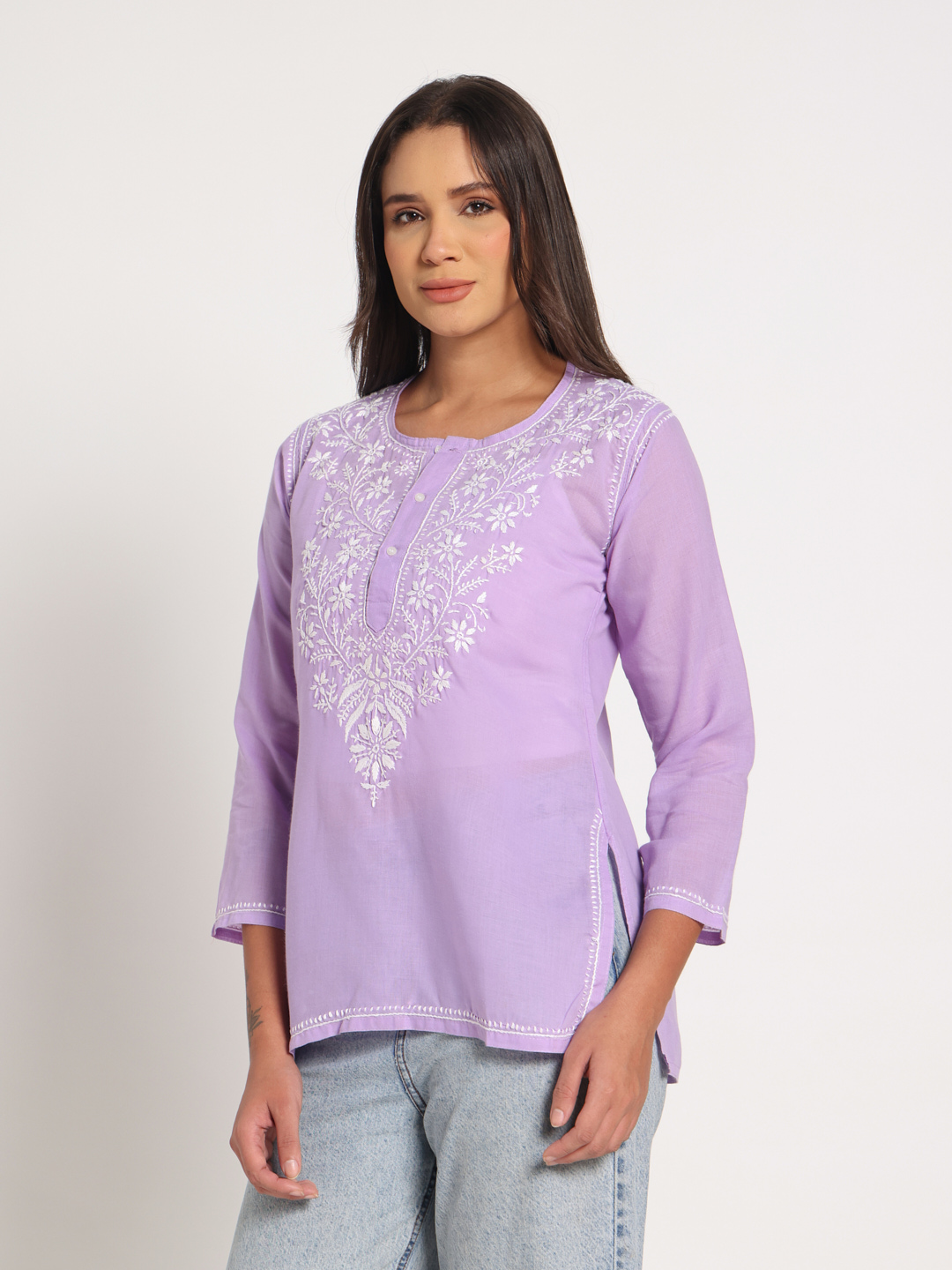 Lavender Short Kurti