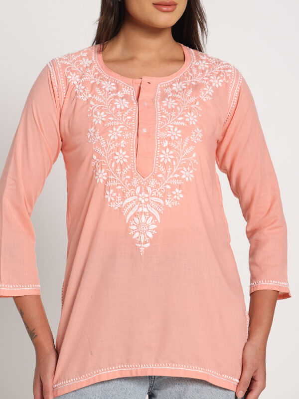 Light Peach Short Kurti