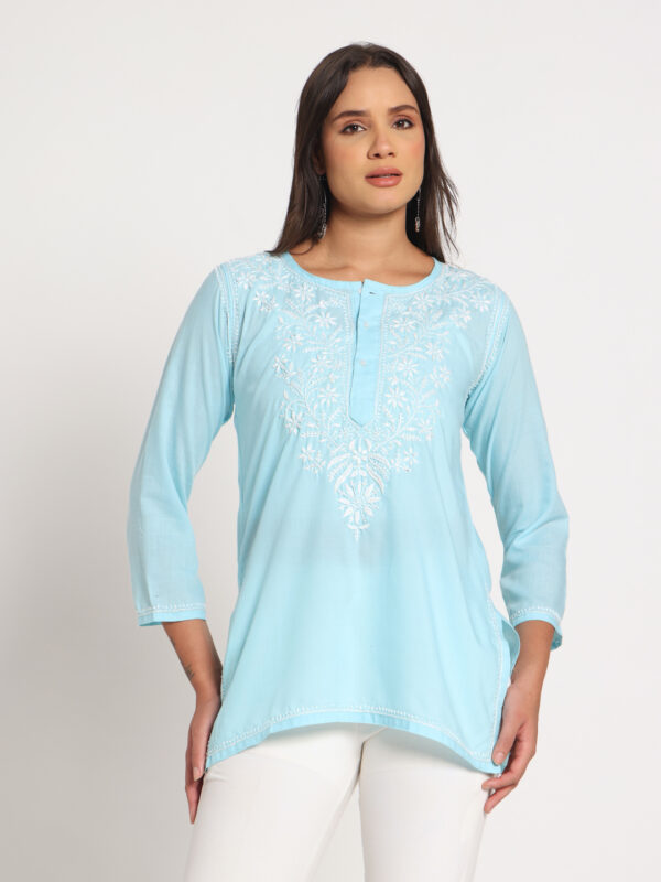 Light Sky Blue kurti for women