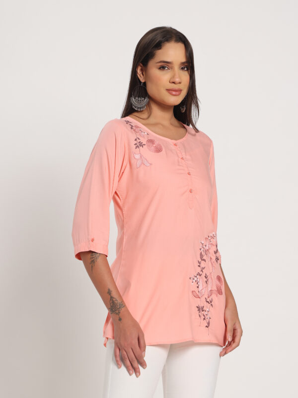 Alternative view of Peach Kurti for Women​