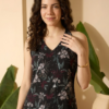 Black Floral Kurti